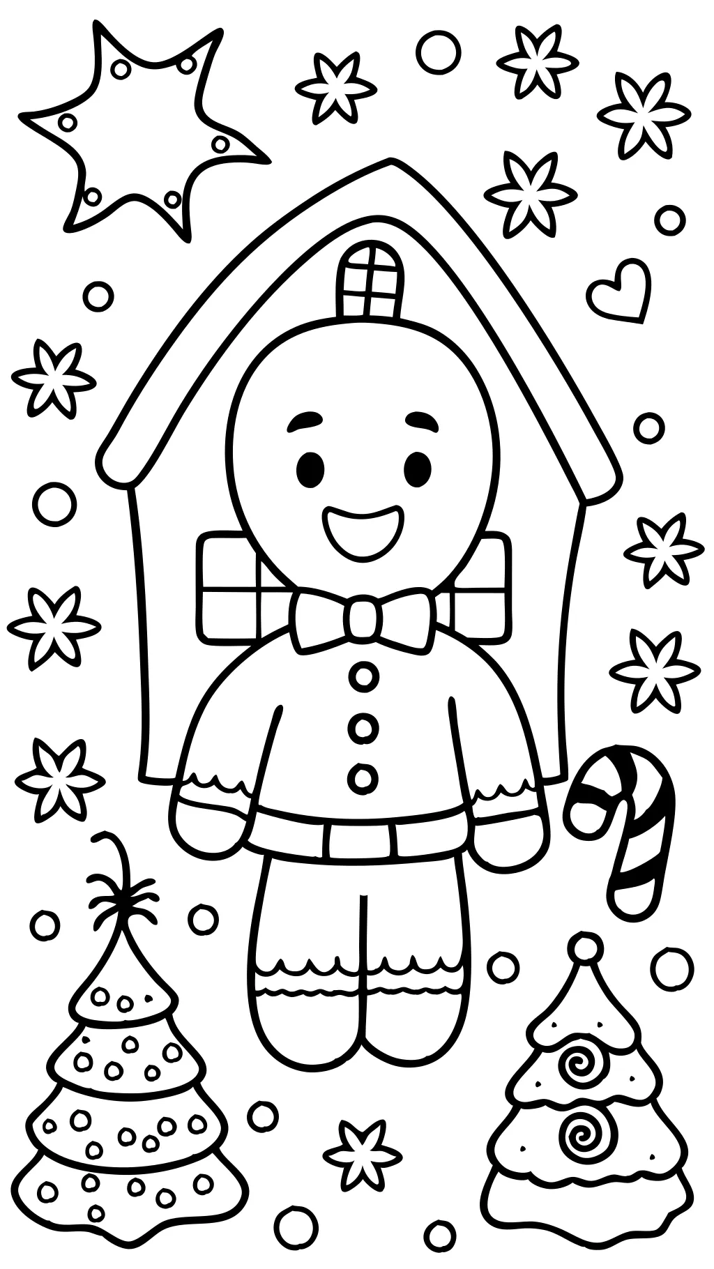 christmas gingerbread man coloring pages